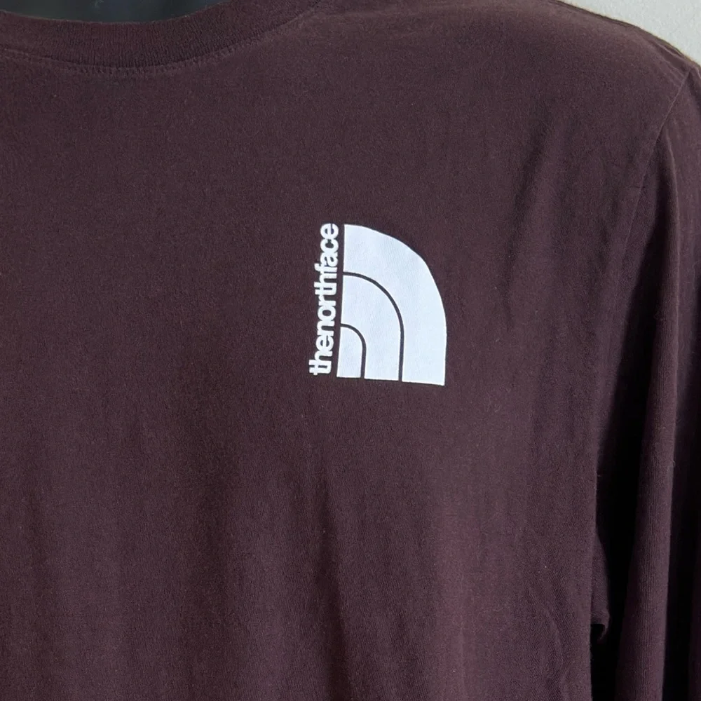 The North Face Brown Long Sleeve Tee shirt Size Large